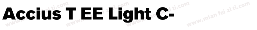 Accius T EE Light C字体转换